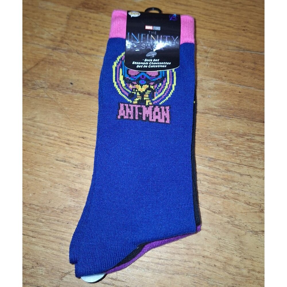 Marvel Infinity Saga Men's Socks 3-pairs: Ant-Man Black Panther & Captain Marvel
